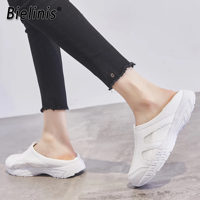 Модные Белые Повседневные Удобные кроссовки; женская обувь на плоской подошве; дышащая прогулочная обувь; женская уличная обувь для бега; Zapatillas