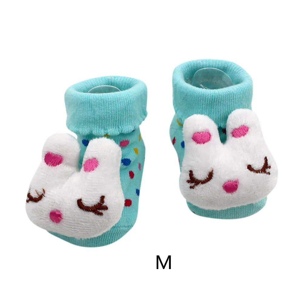 Носки для малышей г. Новинка, горячая Распродажа, нескользящие носки с рисунком для новорожденных девочек и мальчиков носки для новорожденных теплые носки,# N5 - Цвет: M