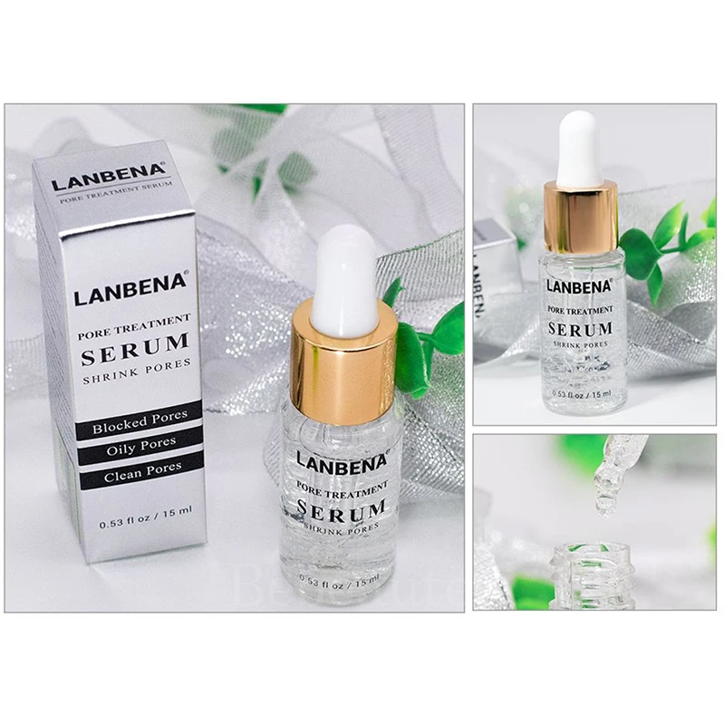 Отбеливающая Сыворотка для кожи сужения пор уменьшения Lanbena лечения Lambena против