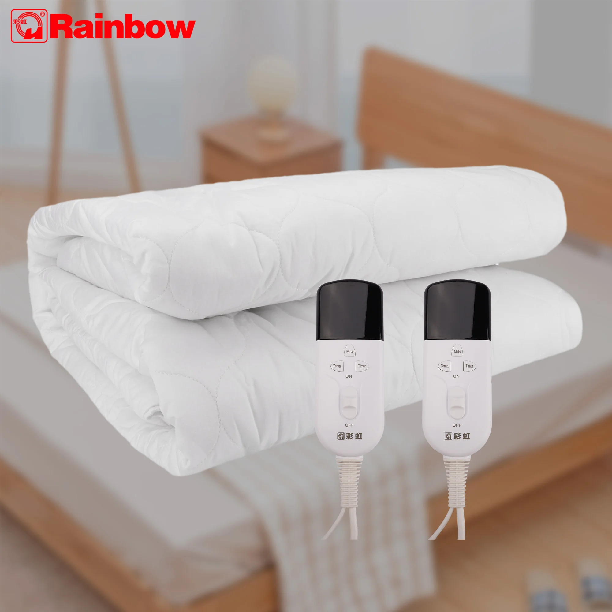 Rainbow 193cm X 137cm Double Electric Blanket + Fitted Sheet Ultrasonic  Welding Heating Mat Mattress Heater 230v 2 Controllers - Electric Blankets  - AliExpress