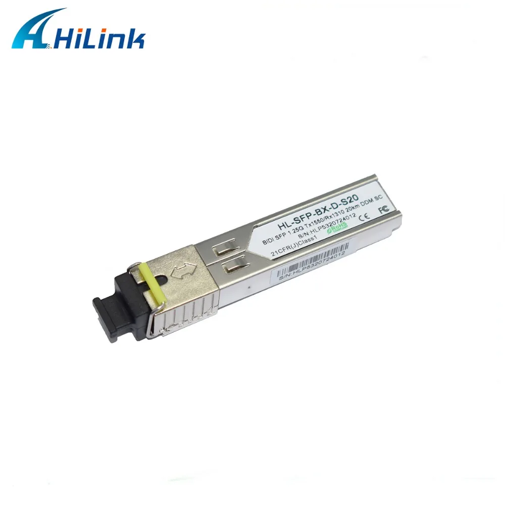 50 пар: 1,25G bidi SFP 1310/1550nm 20 км LC/SC опциональный приемопередатчик DDM