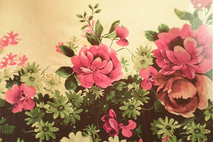 2 м/лот зеленая Розовая Шифоновая Марля с цветочным принтом|fabric|fabric evening dressesdress silk