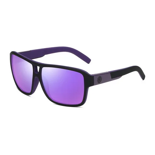 C04 Purple RUGIADA брендовые Классические поляризованные солнцезащитные очки для мужчин и женщин для вождения квадратная оправа солнцезащитные очки мужские очки UV400 Gafas De Sol RA2026 - Цвет линз: C04 Purple