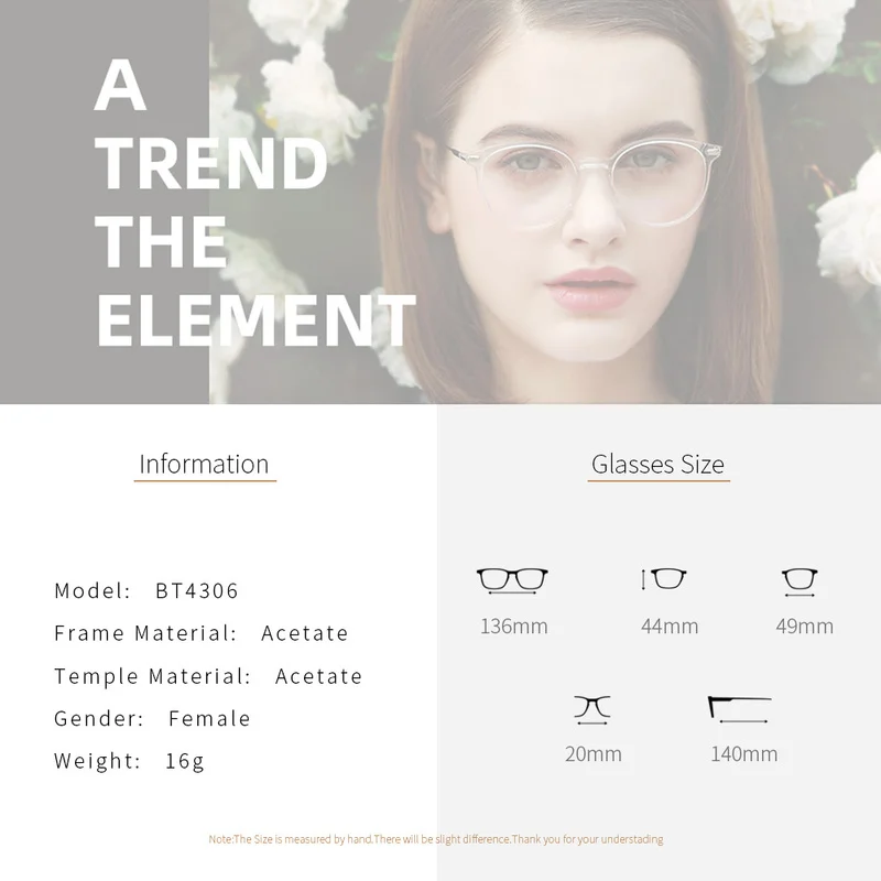 ZENOTTIC-gafas graduadas redondas Retro para mujer, lentes fotocromáticas para miopía, hipermetropía, montura antirayos azules - Imagen 4