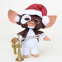 10 см NECA фильм Gremlins фигурка игрушка Gremlins Ultimate Gizmo Deluxe 1/7 масштаб фигурка с рождественским шарфом кукла Санта подарок