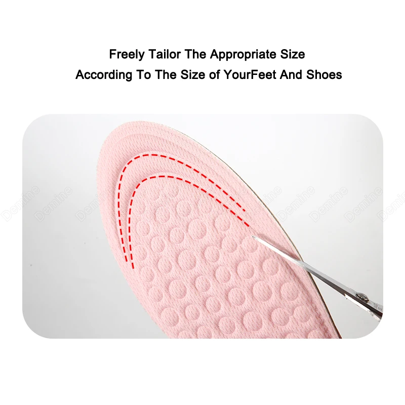 Demine Height Increase Shoe Insoles for Women Comfort Eva Memory Foam Shoes Sole Inserts Foot Heel Lift Pad Heightening Insoles