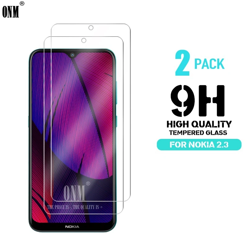 

2 Pcs Tempered Glass For Nokia 2.3 Screen Protector Premium Tempered Glass on the For Nokia 2.3 Screen Protective Film