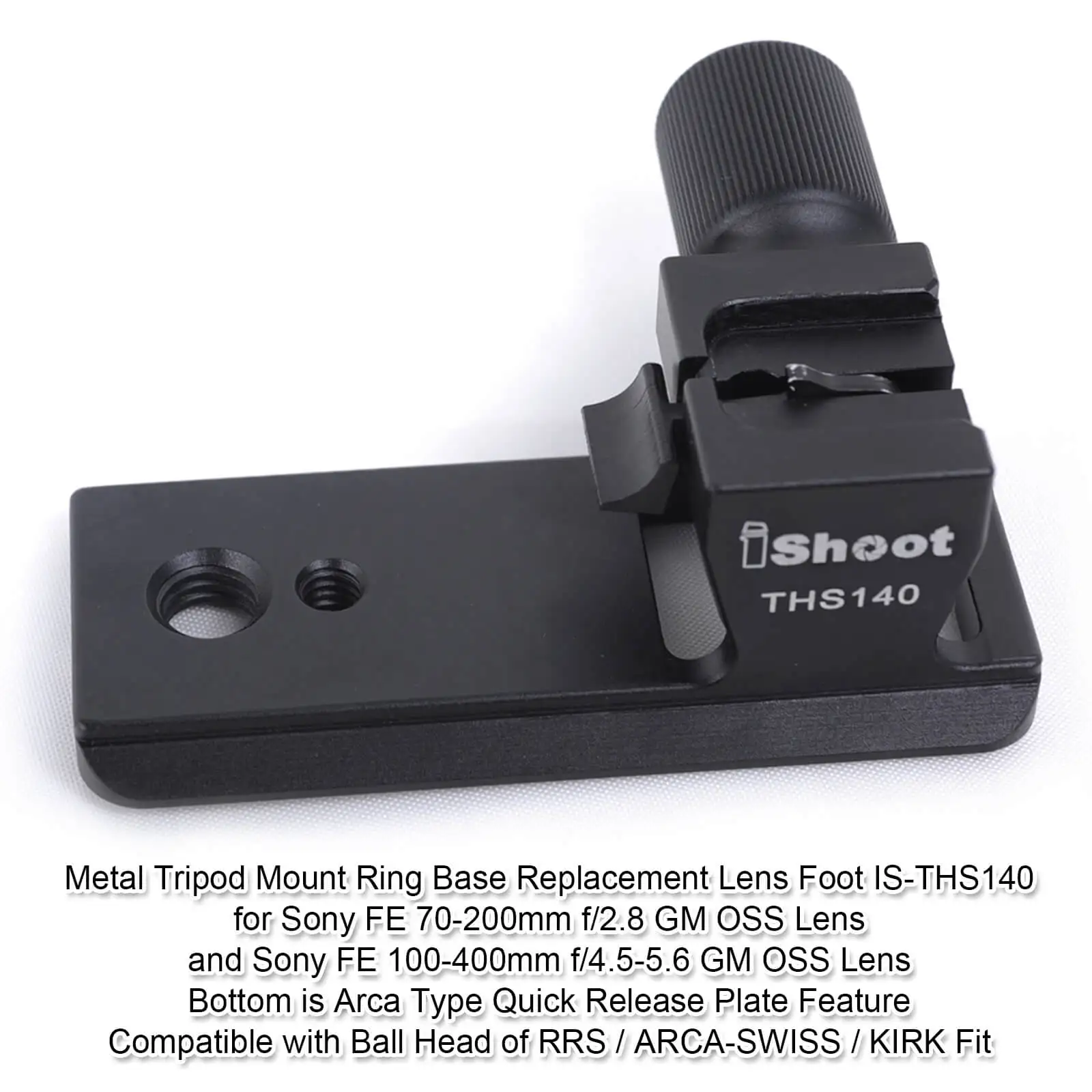 Lens Collar Replacement Foot ARCA 85mm Base for Sony FE 70-200mm f/2.8 GM OSS and Sony FE 100-400mm f/4.5-5.6 GM OSS Lens