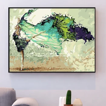 

Frameless DIY Painting By Numbers Kit Modern Home Wall Art Picture By Numbers For Home Decors Living Room Artworks