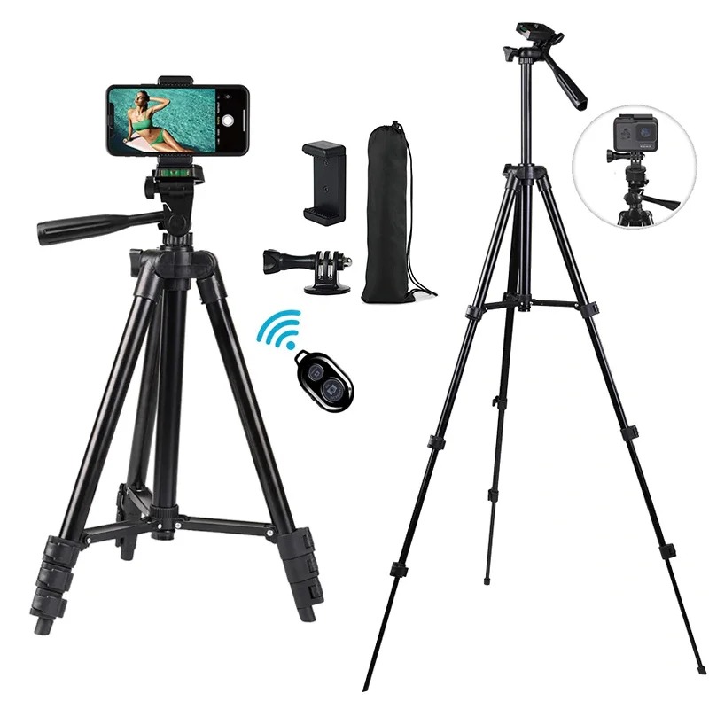 

Camera Tripod 40 Inch Aluminum extendable Stick Bluetooth remote Monopod Tripode for IPhone Sony Gopro DSLR Cameras Smartphone