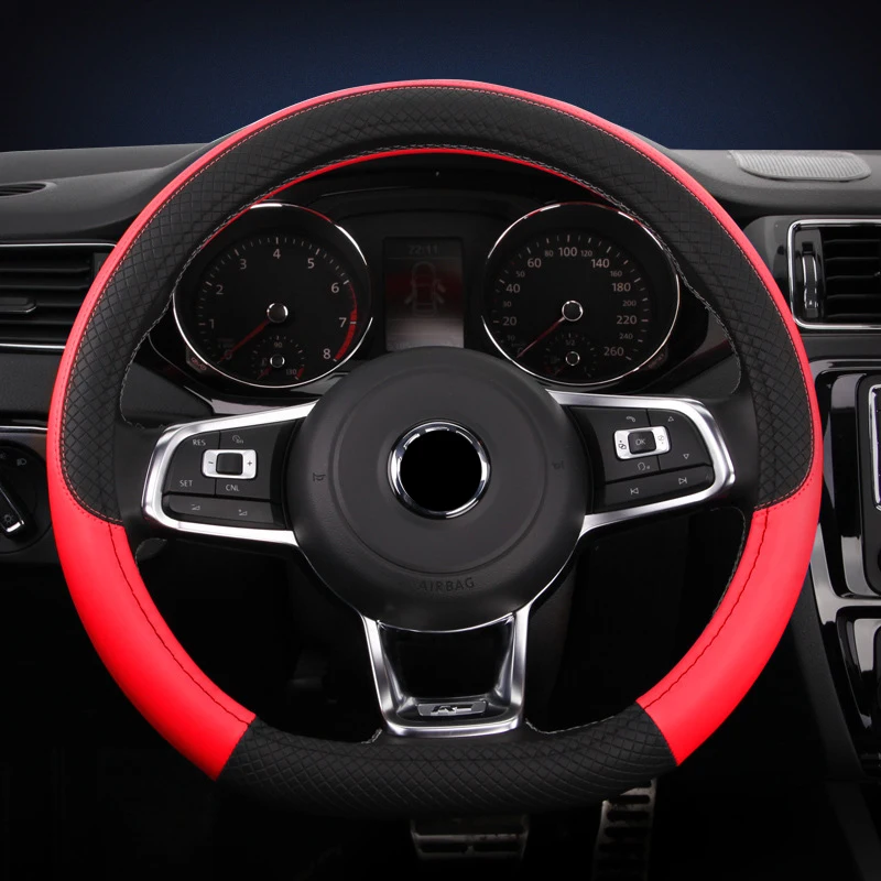 D образная искусственная кожа из микрофибры с тиснением для VW GOLF 7 2015 POLO JETTA Kia Sportage