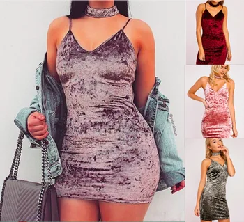 

2017 Hot Selling Sexy Camisole Scarf Dress WOMEN'S Dress