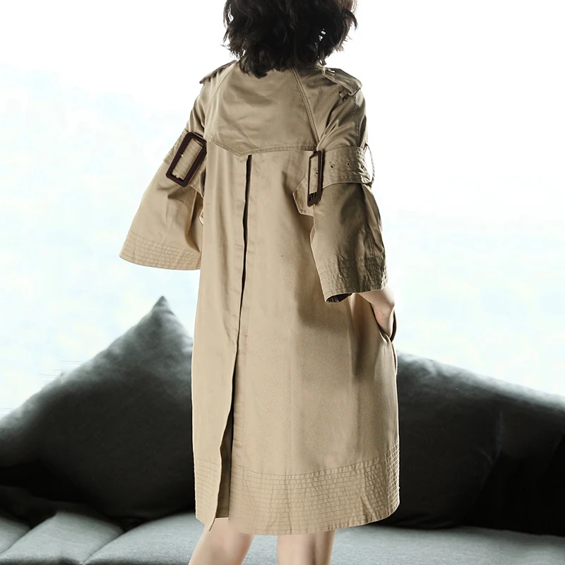 TWOTWINSTYLE пояса вязаное платье женский лоскутное О образным вырезом Высокая талия три четверти рукав мини платья Весенняя модная одежда