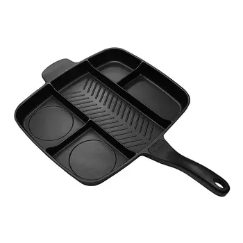 

Five In One Multi-purpose Separation Pot Fryer Pan Non-Stick Grill Fry Oven Meal Skillet Barbecue Plate Roasting Pan