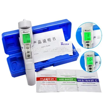 

CT-6821 Automatic Tool Calibration Digital Waterproof PH & ORP Meter Portable Pen Type Range 0.0 +/-500mV Water Analyzer Control