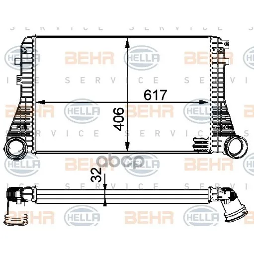 Интеркулер HELLA арт. 8ML376723-541