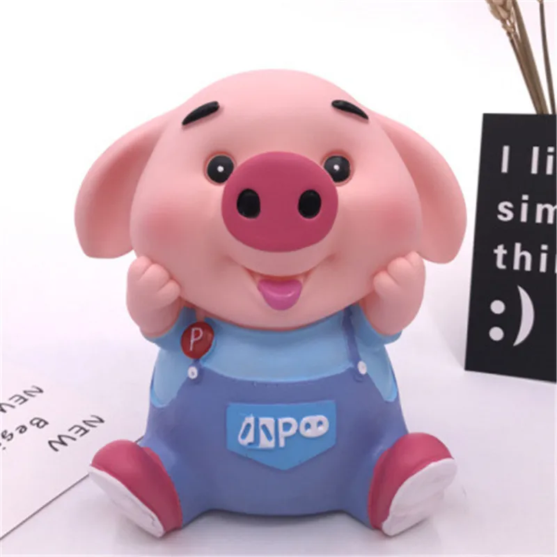 ZZW037-L-pig3 Несколько моделей Копилка ПВХ анти-капля материал Копилка детская монетная пластиковая Копилка Креативные украшения - Цвет: ZZW037-L-pig3