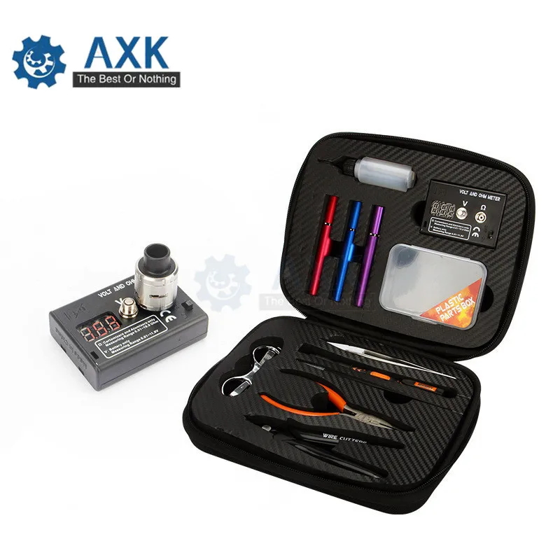 

High Quality 1Set 12-in-one Electronic Cigarette DIY Maintenance Screwdriver Kit Heating Wire Making Tool Customizable AH006