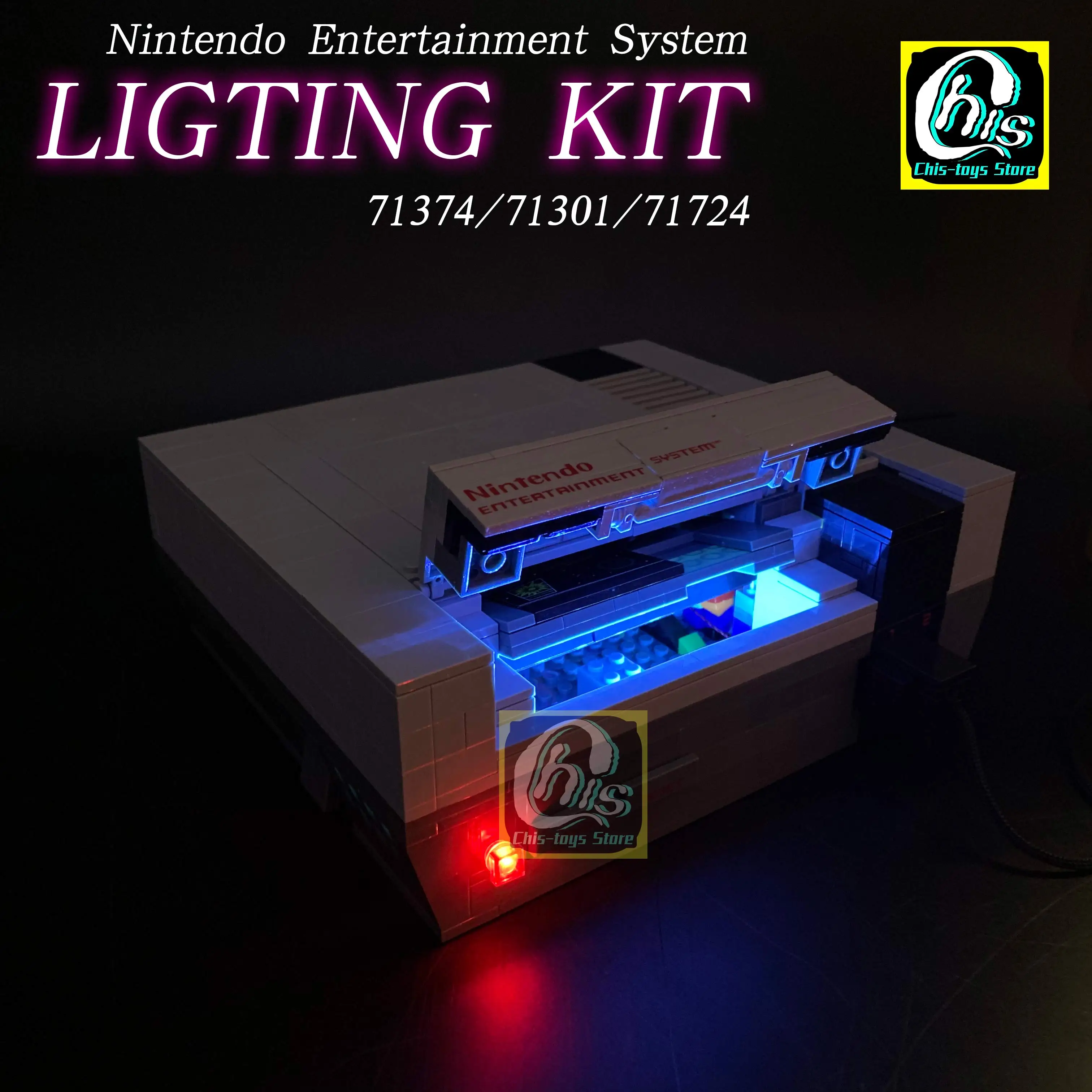 Compatible With Lego Super Mario Nintendo Entertainment System Blocks Moc Lights Not Including Model Stacking Blocks Aliexpress