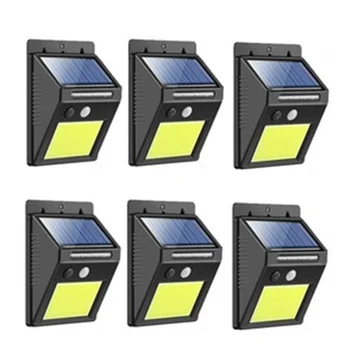 

6 Pack 48 LED Outdoor Solar Power Motion Sensor Wall Light Street Yard Path Home Garden