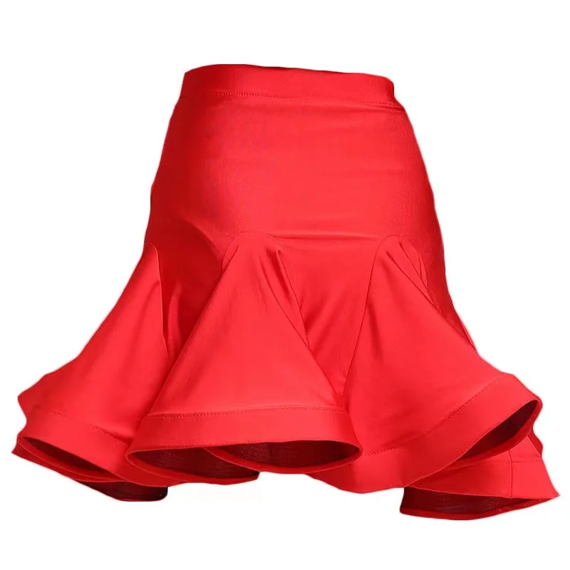 Woman Latin Dance Skirt Fishbone Tango Costume Training Dress Performance Wears Sexy Rumba Samba Dance Skirt for Women Girl dance dress dance skirt