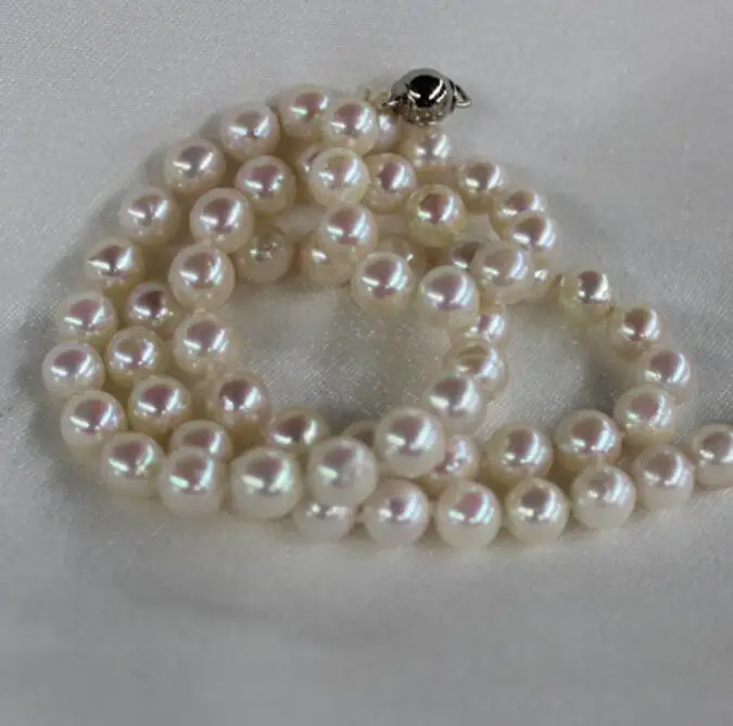Jewelry Pearl Necklace FINE jewelry natural pearl China Southern necklace 8-9mm 100inch Free Shipping | Украшения и аксессуары