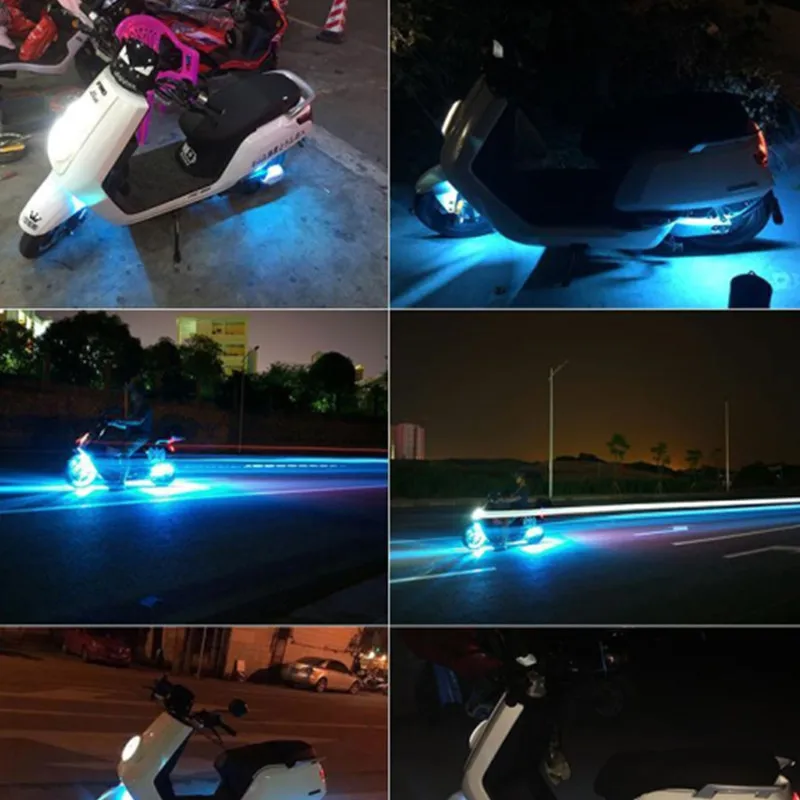 Universal Led Light Motorcycle  Led Strip Lights Motorcycle - 1set Rgb Led  Car Color - Aliexpress