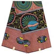 Анкара ткань воск африканская ткань хлопок Высокое качество Африканский Воск принты ткань мягкий воск Ткань 6 ярдов для платья 013