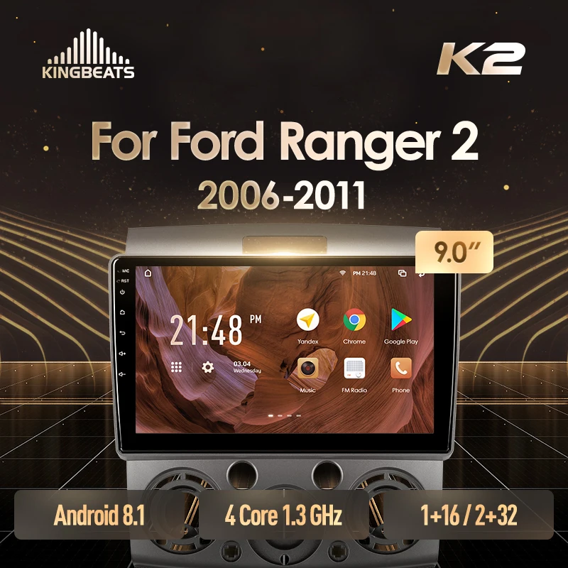 KingBeats штатное головное устройство For Ford Ranger 2 Everest 2011 автомагнитола на андроид