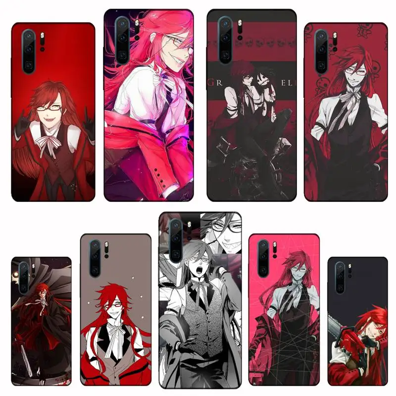 Чехол для телефона Kuroshitsuji Black Butler Grell Sutcliff Huawei P9 P10 P20 P30 Pro Lite smart Mate 10 20 Y5 Y6 Y7 2018 2019 |