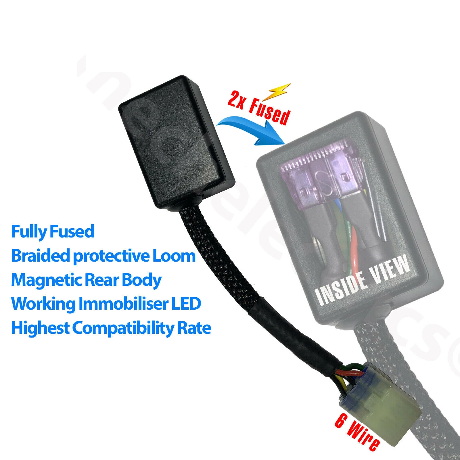 Misura Per Yamaha Immobiliser Emulator Bypass 2006 - 2019 R1 R6 Mt07 Mt09 Mt10 Tmax Xmax