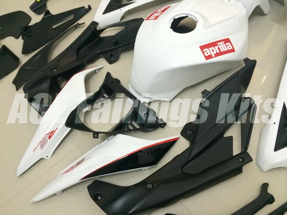ABS литья под давлением обтекатель комплект подходит для Aprilia RS125 06 07 08 09 10 11 RS4 РСВ 125 2006-2011 Обтекатели женский костюм из двух вещей черно-белый