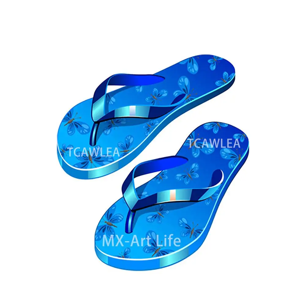 

Blue Slippers Metal Cutting Dies Summer Shoes Cutting Dies Cool Slippers Dies 2020