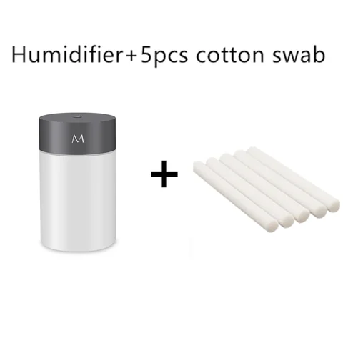 Air Humidifier Ultrasonic Mini Aromatherapy Diffuser Portable Sprayer USB Essential Oil Atomizer LED Lamp for Home Car