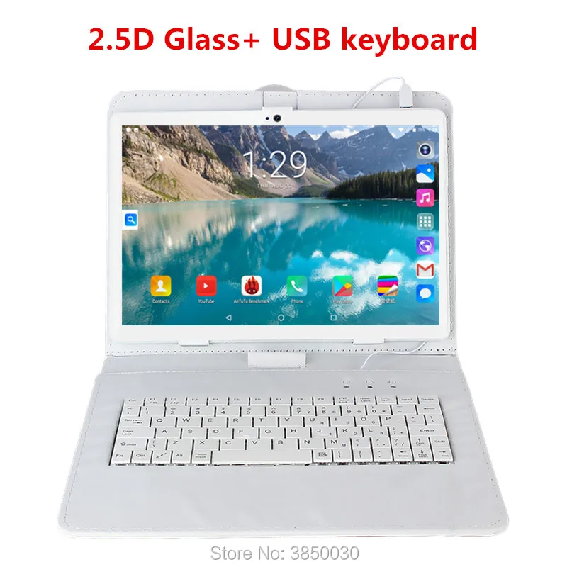 Envío gratis 10 pulgadas tablet ordenador Octa Core 6GB RAM 64GB ROM Android 9,0 WiFi Dual SIM tarjetas 3G 4G LTE tabletas + teclado