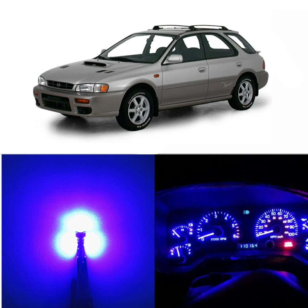 Синий WLJH 21X тире Светильник лампы Led полный конверсионный комплект для Subaru Impreza 1999-2001 приборная панель Датчик кластера Предупреждение ющий индикатор - Испускаемый цвет: Синий