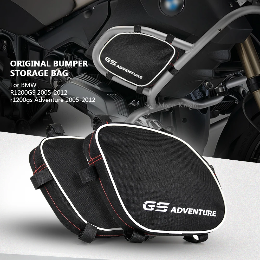 Motorcycle Frame Crash Bars Waterproof Bag Original Bumper Repair Tool Placement Bag For BMW R1200GS Adventure R 1200 GS 05-12 motorcycle frame crash bars waterproof bag repair tool placement bag for honda crf1000l africa twin crf 1000l adventure sports