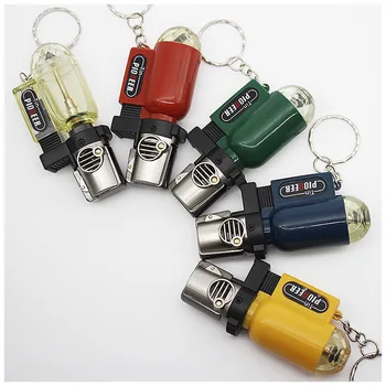 

Portable Spray Gun Welding Torch Lighter Nozzle Butane Jet Gas Key Ring Lighter Turbo 1300 C Windproof Cigar Pipe Outdoor