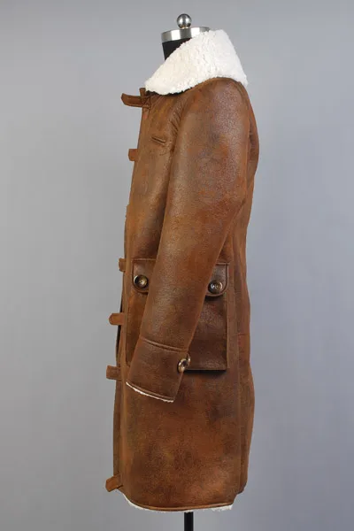 CosDaddy Bane косплей костюм мужская ПУ коричневая куртка зимнее пальто