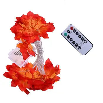 

20LED Drop Shipping Maple Leaf String Lights Battery Operated Fairy String Light for Outdoor Party Home Christmas Decoration
