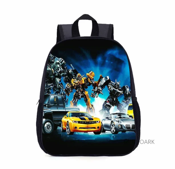 Backpack School Transformation Car Robot Cartoon Bumblebee Optimus