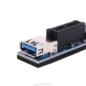 

NVME M.2 M-Key to PCI-E X1 Riser PCI Express Card PCIE Connector Riser 30cm USB3.0 Extender PCIE Port Adapter S25 20 Dropship