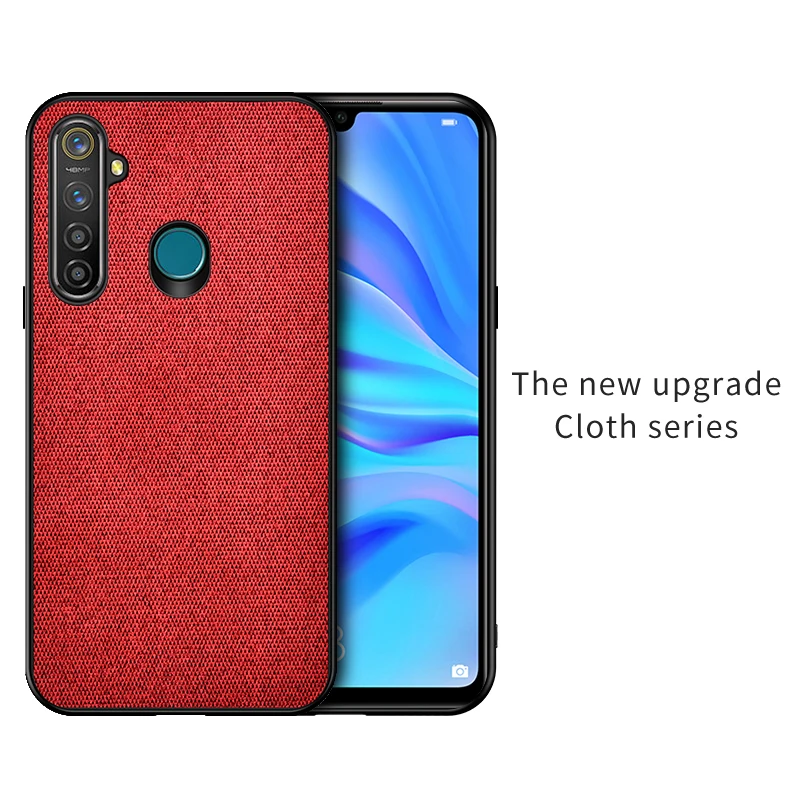 Funda тканевый чехол для Oppo Realme X2 Pro Realme 5 Pro Reno 2Z Ace A9 A5 F11 Pro Shell Coque чехол для телефона Copa - Цвет: Red
