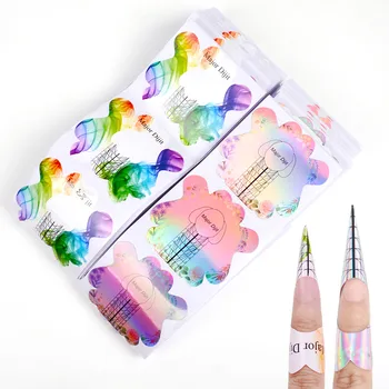 

10pcs Nail Art French Acrylic UV Gel Tips Extension Builder Form Nail Art Extension Tips Manicure Gel UV Tool
