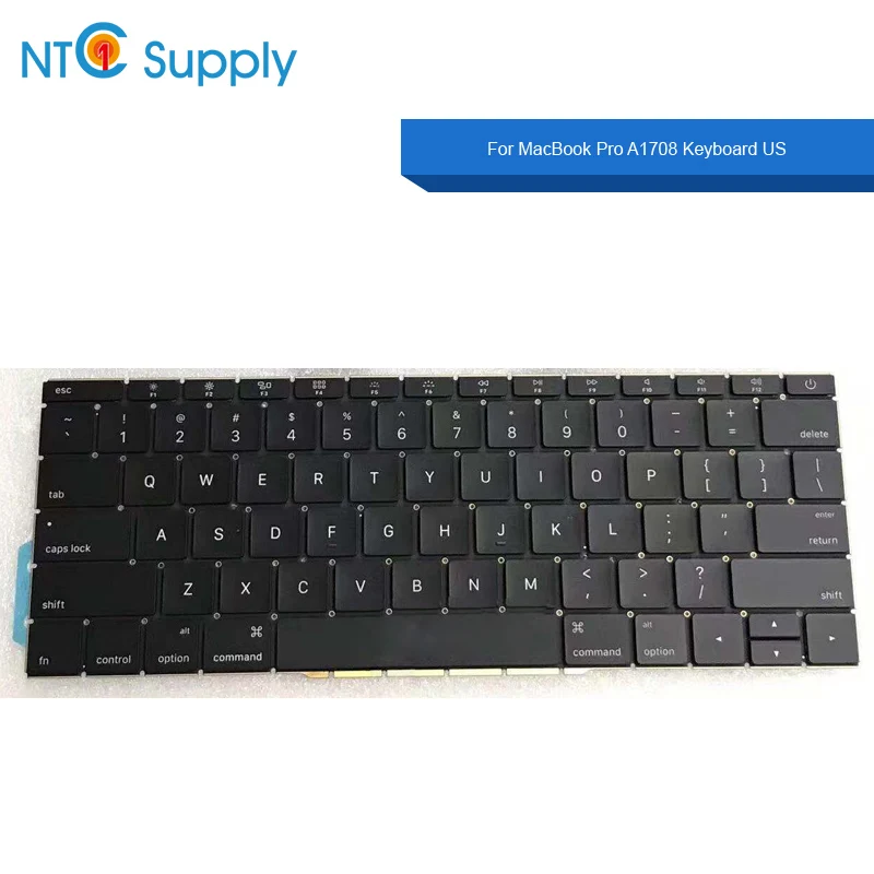 NTC поставка Новая клавиатура A1708 с задним светильник для Macbook Pro A1708 Клавиатура США Великобритания замена ноутбука A1708 клавиатура с задним светильник - Цвет: US