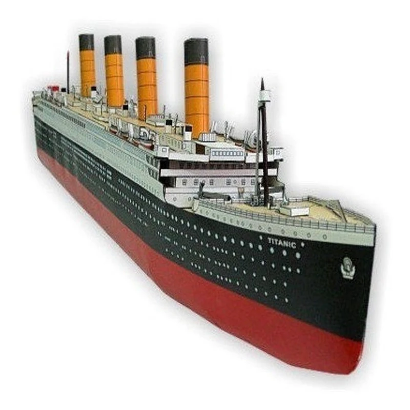1600 Titanic Ship 3d Paper Model Papercraft Diy Puzzle Home Decoration