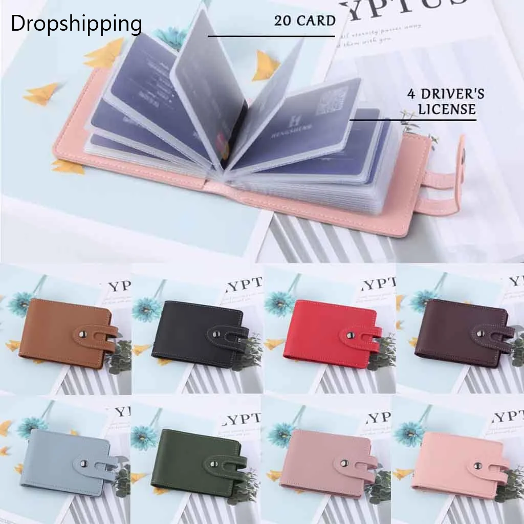 Женский кошелек, 20 карт, короткий, для девушек, D, для паспорта, карты, наборы, маленькая пряжка, Для водительских прав, для мужчин и женщин, для кредитных карт, сумка#2