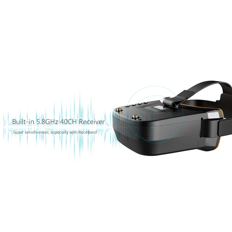 Hot-Fb-009 3 дюймов 480X320 Дисплей 5,8G 40Ch Мини Fpv очки встроенный 3,7 V 1200 мА/ч, Батарея 5,8 ГГц 40Ch приемник Fpv очки