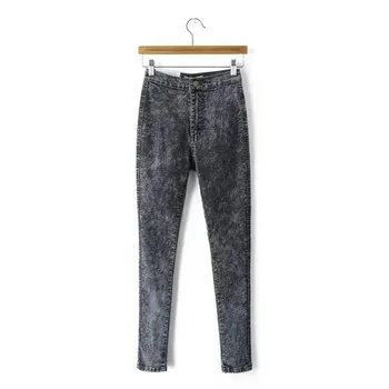 

Women Autumn Jeans Black Jeans Vintage High Waist Denim Women Spring Denim Pants High Elastic Skinny Pencil Stretch Jeans Femme