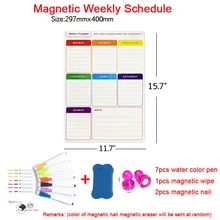 

Whiteboard Magnet For The Refrigerator Daily Weekly Monthly Planner Marker Board Dry Erase Magnetic School Notice Board